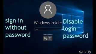 How to off sign in password in Windows 10 or disable login password [2020] latest