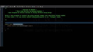 Java Program To Convert Decimal To Binary Without Using Array