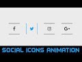 Css hover animation 2019 | Social media icons | css hover effects | cool css effects