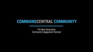 Communicate with Citizens Using CommandCentral Community from Motorola Solutions