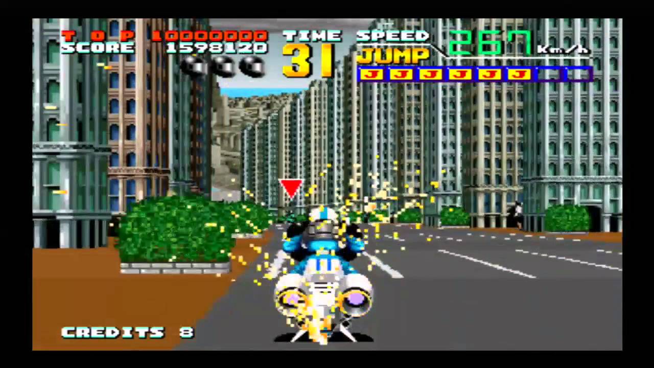 AB Cop Air Bike Sega Arcade 1990 - YouTube