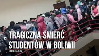 Tragiczna śmierć studentów w Boliwii. Barierka zerwała się pod naporem tłumu