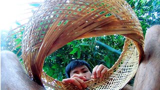 5 minutes Bamboo craft Part 14 - How make Bamboo basket art
