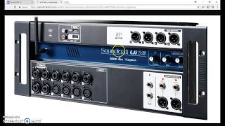 Soundcraft UI16 UI12 UI18 Mixing interface quick intro ( digital desk with DBX Pre's Lexicon FX)