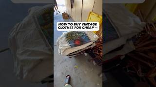 HOW TO BUY VINTAGE CLOTHES FOR CHEAP!! 😳🔥 #shorts #dsanglay #vintage #vintageclothing #cheap