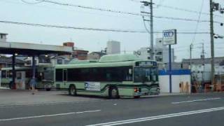 京都市交通局　2071号車　CNG ノンステップバス