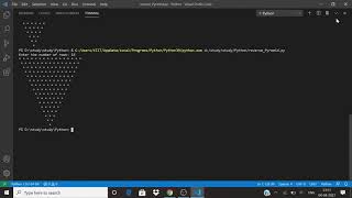 Python Pattern Program | Printing Stars in Reverse Pyramid Shape | Python