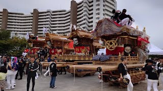 狭山地区4町だんじり 狭山小屋前からさやか公園での唄い回し