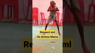 respect xml || Oo Antava Mama || old woman rocking dance #shorts #respectxml