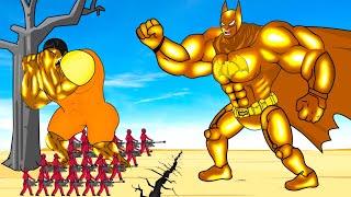 Evolution Of GOLD HULK Family \u0026 GOLD BATMAN, SPIDERMAN Playing Squid Game 2 Animation| 어몽어스 오징어 게임 2