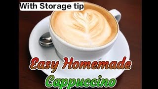 ☕😋ఇన్ స్టంట్ హాట్ కాఫీ || Instant Cappuccino At Home with storage tip#easy#coffee#homemade