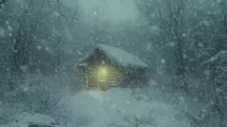 Cold Winter Night with Howling Winds | Relaxing Snowstorm Sounds for Deep Sleep and Calm