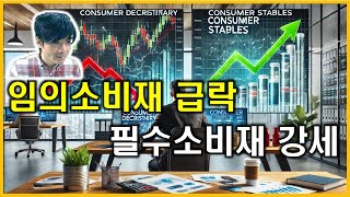 돈의흐름 : 임의소비재 급락, 필수소비재 강세