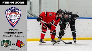 2025 TSCHL Playoffs Game 3 Ohio v Louisville | Ohio University Hockey