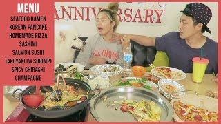 300k of LOVE, 3years in relationship , 1year of Youtube.. THANK YOU ALL! | MUKBANG