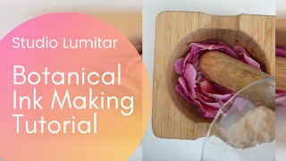 Tutorial Video: Creating handmade botanical ink and swatching on Fabriano Artistico