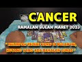 HUTANG LUNAS, REZEKI MELIMPAH ❗ RAMALAN ZODIAK CANCER BULAN MARET 2023