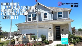 Brohn Homes | 4 Bedrooms 3 Bathrooms 1,950 Sq Ft Waterloo Plan | Morningstar Community Georgetown TX