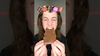 Giant chocolate ASMR😲!? @LukeDidThat #viral #asmr #youtubeshorts