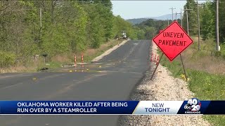 Oklahoma worker killed after being run over by a steamroller