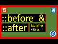 Understanding the before and after CSS pseudo elements and uses pt1
