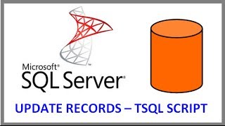 SQL Server -- UPDATE RECORDS IN TABLE VIA TSQL SCRIPT