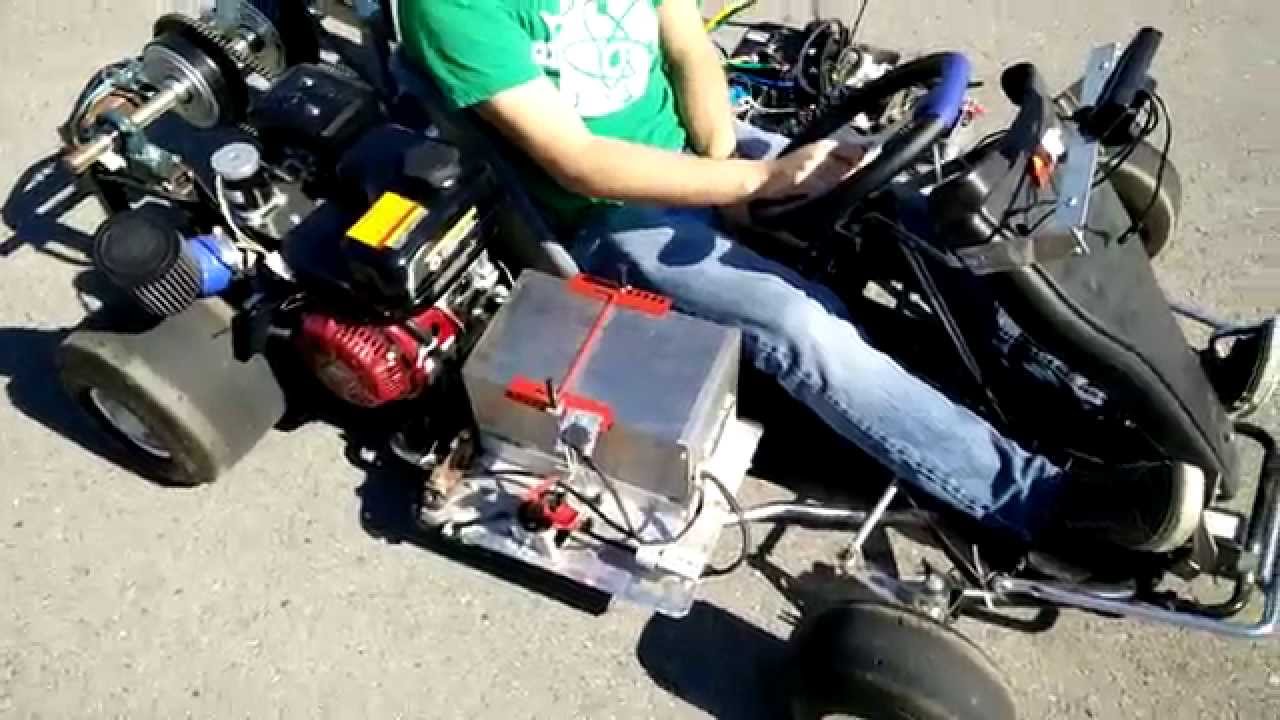 Hybrid Go Kart Test 1 Youtube