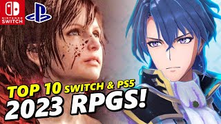 TOP 10 Most HYPE Nintendo Switch & PS5 RPGS in 2023 !