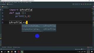 How to do a profile a Python script