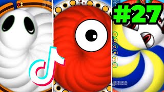 Kumpulan TikTok WormsZone.io viral video - cacing game Tik Tok #27