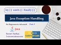 Java Exception Handling Tutorial | Part 1: try, catch, and finally Blocks