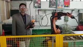 ROBOT WELDING kuka robot  (mig welding square weld process by DN Sharma NSTI Bangalore)