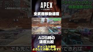 【 APEX解説 】全武器移動速度まとめ！初心者さんは覚えとこう！④【 のったん 】#Shorts