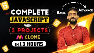 ๐ ๐ฅ JavaScript Complete Course (2024) 3 Projects | one shot | Notes | GitHub |Projects
