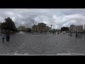 360 VR People on Piazza Verdi near Teatro Massimo in Palermo, Italy