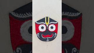 Jagannath rangoli 🙏 #shorts #youtubeshorts #rangoli