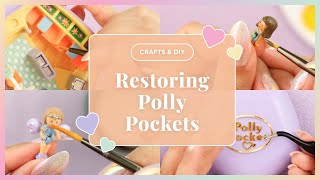 🎨CRAFTS🎨 How I Restore My Vintage Polly Pocket Toys: Repaint, New Logo, Polishing, \u0026 More