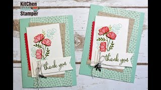 Stampin' Up! Love What You Do Thank You Card Making Tutorial with Kitchen Table Stamper