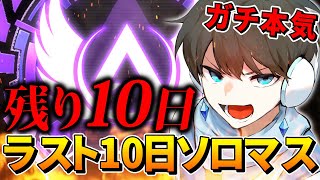 【APEX】ラスト10日でソロマスターチャレンジ！！【1日目】