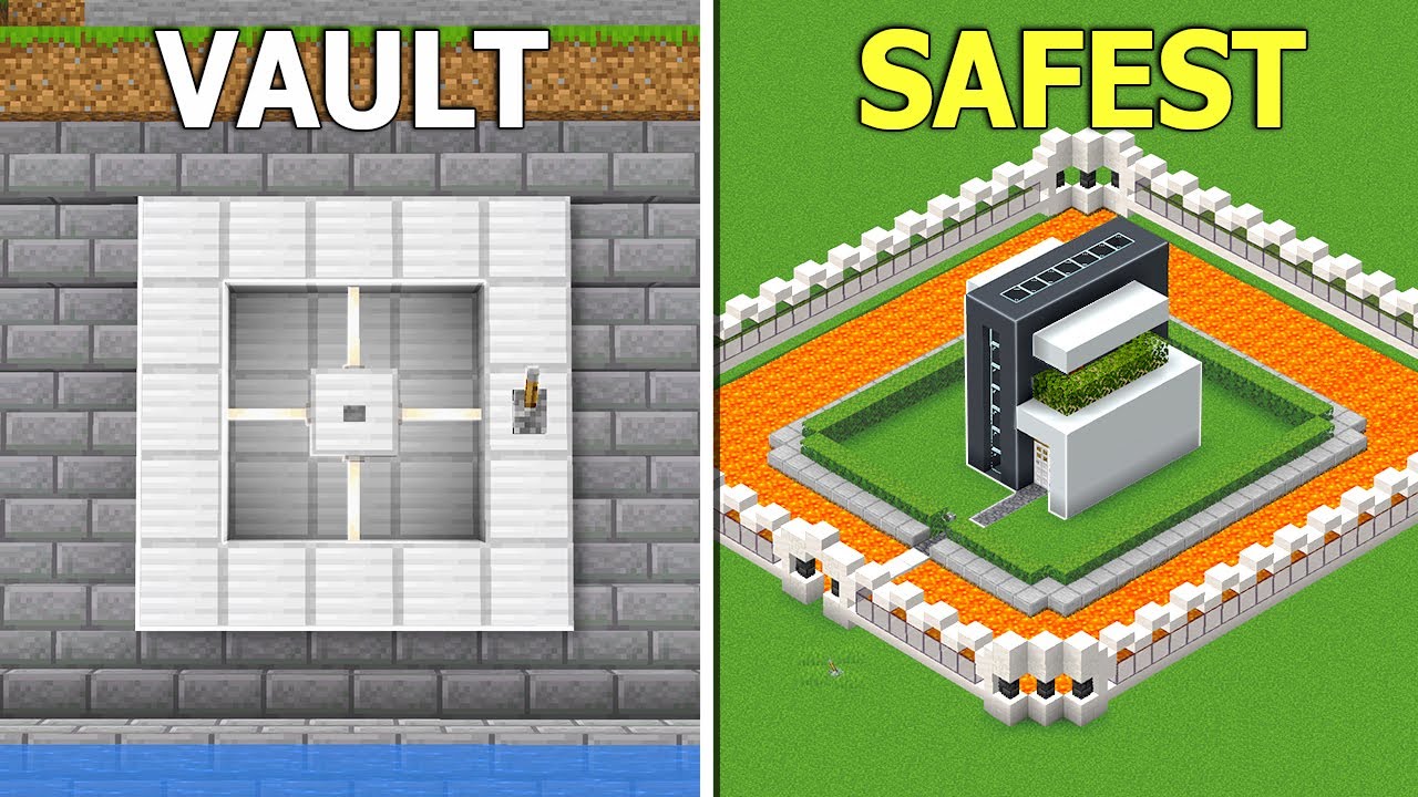 How To Build The Most Safest Vault In Minecraft Simple Youtube