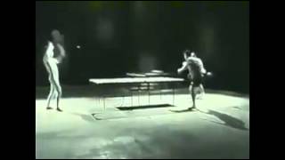 Bruce Lee Plays Ping Pong With Nun Chucks