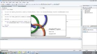 Visual Basic Tutorials Chapter 2 (1 of 2)