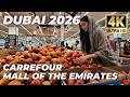 Dubai [4K] Carrefour Hypermarket & Mall Of the Emirates Walking Tour 2026 🇦🇪
