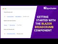 Getting Started with the Blazor Breadcrumb Component