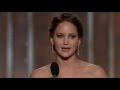 Jennifer Lawrence wins Best Actress (Comedy or Musical) - Golden Globes 2013