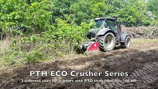 PTH ECO Crusher 200 \u0026 Valtra T210 Forest Mulching and Rekultivation Action