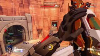 [PS4] Golden Talon Widow | Solo Destroying 5 Stack on Rt66 QP [Overwatch]