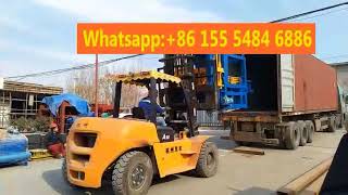 Loading QT4-18 Automatic Cabro Machine Block Machine to Kenya Client