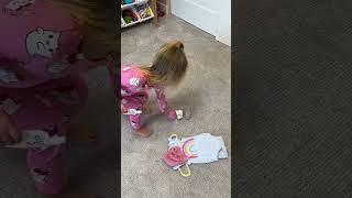 My toddler picks out her baby sister’s outfit!