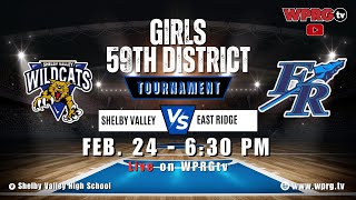 East Ridge vs. Shelby Valley - Girls 59th District Tournament on WPRGtv (Feb. 24, 2025)